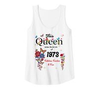 Donna Questa Regina è Nata nel 1973 Compleanno delle Donne delle Ragazze Canotta