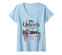 Donna Questa Regina è Nata nel 1994, Compleanno di Una Ragazza Maglietta con Collo a V