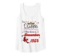 Donna Questa Regina è Nata nel Dicembre 1954 Dicembre Compleanno Donne Canotta