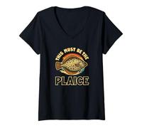 Donna Questo Deve Essere Il Gioco di Parole della passera di Pesce della passera Maglietta con Collo a V