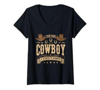 Donna Questo è Il Mio Costume da Cowboy da Cowgirl Western Country Rodeo Maglietta con Collo a V