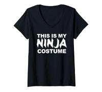 Donna Questo è Il Mio Costume da Ninja Maglietta con Collo a V