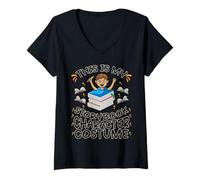 Donna Questo è il mio personaggio Storybook Costume libro lettura Maglietta con Collo a V