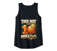 Donna Questo Ragazzo è Ora Il decimo Compleanno di Double Digits Basketball Canotta