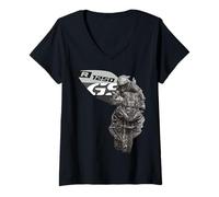 Donna R 1250 GS Adventure Bike Moto Maglietta con Collo a V