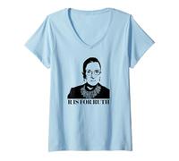 Donna R IS for Ruth Bader Ginsburg RBG SCOTUS Bambini Meme Maglietta con Collo a V