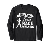 Donna Race Walking Training Race Walker Sport Race Walk Maglia a Manica