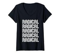 Donna Radicale Maglietta con Collo a V