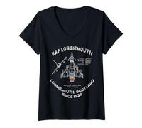 Donna RAF Lossiemouth Maglietta con Collo a V