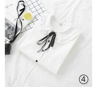 Donna Ragazza Carino Camicetta Colletto Peter Pan Maglia Puff Maniche Casual