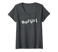 Donna Ragazza Cattiva Maglietta con Collo a V