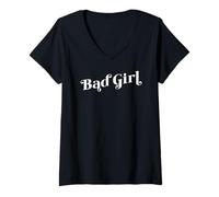 Donna Ragazza Cattiva Maglietta con Collo a V