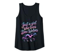 Donna Ragazza Che Ama I Lupi Terribili Tie Dye Lupo Canotta