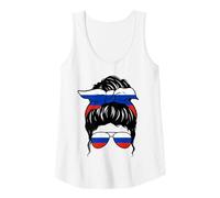 Donna Ragazza Russa Russia Bandiera Russa Orgogliosa Donna Russa Canotta