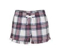 Donna Ragazze Rosso Rosa Blu O Verde Cotone Flanella Tartan Sala Pigiama Shorts