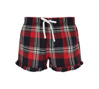 Donna Ragazze Rosso Rosa Blu O Verde Cotone Flanella Tartan Sala Pigiama Shorts