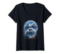 Donna Ragni saltatori Cielo Notturno Kawaii Anime Ragni Chibi Maglietta con Collo a V