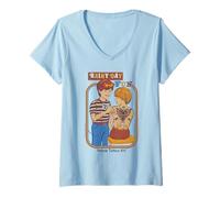 Donna Rainy Day Fun Tattoos Sarcastic Retro Funny Adult Humor Maglietta con Collo a V