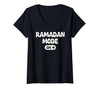 Donna Ramadan Kareem Mubarak - Islamic Ramadan Mode on Maglietta con Collo a V