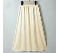 Donna Raso Gonna Finta Seta Sottoveste Sottogonna Sotto Abito Mezza Slip Midi