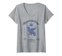 Donna Ravenclaw Wit Wisdom Learning Hogwarts Harry Potter Nuovo Maglietta con Collo a V
