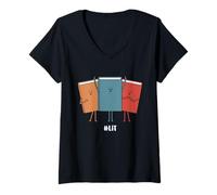 Donna Reader Bookaholic Love Books Bookish - Lettura di Libri Divertenti Maglietta con Collo a V