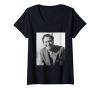 Donna Reg Varney AKA Stan Butler sullattore degli Autobus 1971 Maglietta con Collo a V