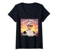 Donna Regali per Infermiere | Cosa farebbe Florence Nightingale Nursing Maglietta con Collo a V