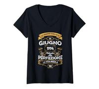 Donna Regalo 32 Anni Compleanno Giugno 1994 Uomo Donna Maglietta con Collo a V