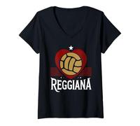 Donna Reggiana Calcio - Squadra Reggio Emilia Maglietta con Collo a V