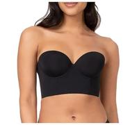 Donna Reggiseno Invisibile con Ferretto Comfy Bralette Seamless Schiena Nuda Forma U Reggiseni Invisibile Reggiseno Donna Elegante Imbottito Bralette in Pizzo Base Top Corsetto Spalline Regolabili