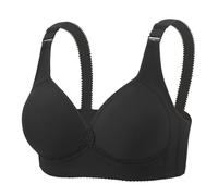 Donna Reggiseno Senza Ferretto Aperto, Reggiseni Push up con Chiusura Frontale, Senza Ferretto, Taglie Forti, Reggiseno in Cotone a Copertura Totale, Comodi e Comodi Bottoni Frontali