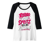 Donna Reggo più Spritz Che Persone Frasi Alcol Divertenti Donna Maglia con Maniche Raglan