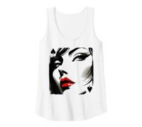Donna Regina di Picche QOS Sexy Stile Inchiostro sumi Canotta