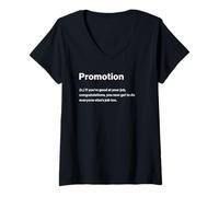 Donna Relatable Funny Dictionary Definition Promotion Maglietta con Collo a V