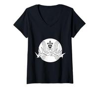 Donna Religioso di Jesus Baseball Cristo Dio Baseball Maglietta con Collo a V