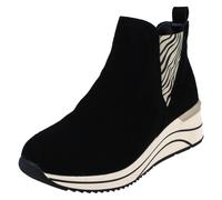 Donna Remonte Largo Fit Casual Zeppa Stivali Caviglia 'D0t75'