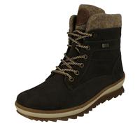 Donna Remonte Polsino Dettagliato Caldo Foderato Stivali Caviglia 'R8477'