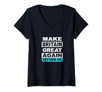 Donna Rendere la Gran Bretagna di Nuovo Grande Riforma UK Maglietta con Collo a V