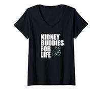 Donna RENI Buddies for Life Meme sulla consapevolezza delle malattie dei donatori di organi Maglietta con Collo a V