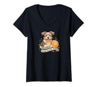 Donna Rescued Is My Favorite Breed Dog Cat Pet Adoption Maglietta con Collo a V