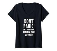 Donna Responsabile della Cura del Trauma Maglietta con Collo a V