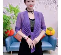 Donna Rete Scialle Bolero Cardigan Top Corto Coprispalle Mantellina Sera Abito