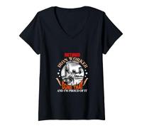 Donna Retired Ironworker Been There Done That Funny Retirement Maglietta con Collo a V