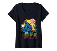Donna Retro Alieno UFO Non Dicendo Alieni Extraterrestri Retro Maglietta con Collo a V