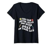 Donna Retro Groovy non puoi mai avere troppo Roxy nella tua vita Maglietta con Collo a V