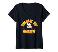 Donna Retro Snoopy Summer Beach Ball Take It Easy Sun Vibes Regali Maglietta con Collo a V