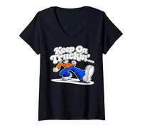 Donna Retro Vintage Funny Meme Maglietta con Collo a V
