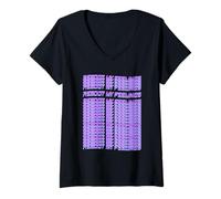 Donna Riavvia I Miei Sentimenti Glitch Tipografia Ripeti synthwave Maglietta con Collo a V