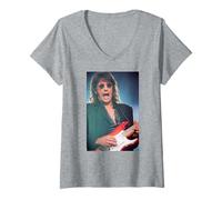 Donna Richie Sambora Bon Jovi Questi Giorni Tour Cardiff 1995 Maglietta con Collo a V